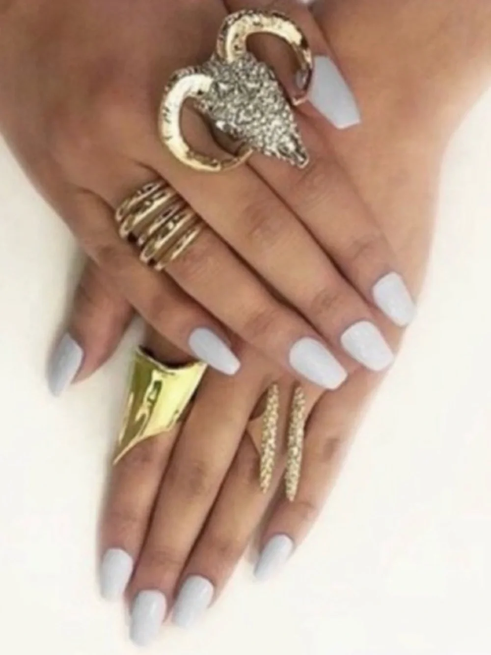 NEW Alexis Bittar Ring Encrusted Spear Modernist Crystal Double Spike AU14